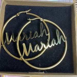 Custom Gold Plated Earrings (Mariah)
